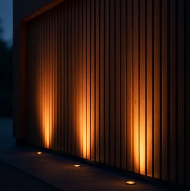 Timber Facade lighting