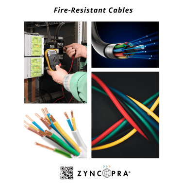 Fire-resistant cables ensuring emergency safety.
