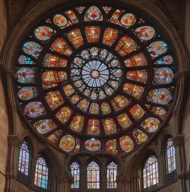 A serene image of a humble person praying in a quiet chapel bathed in soft morning light.