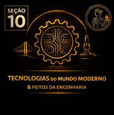 Capa da seção Tecnologias do Mundo Moderno & Feitos da Engenharia da plataforma Atenéstia
