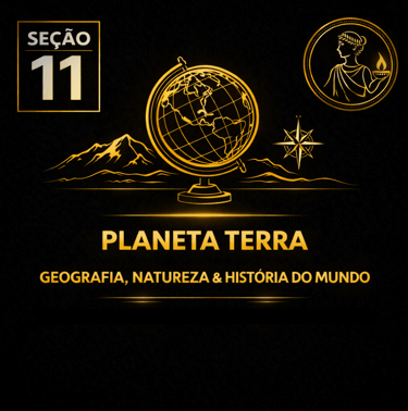 Capa da seção Planeta Terra: Geografia, Natureza & História do Mundo da plataforma Atenéstia