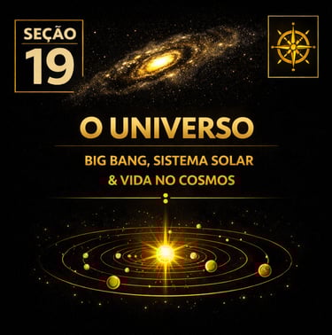 Capa da seção O Universo – Big Bang, Sistema Solar & Vida no Cosmos da plataforma Atenéstia