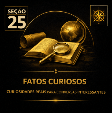 Capa da seção Fatos Curiosos: Curiosidades Reais para Conversa Interessante da plataforma Atenéstia