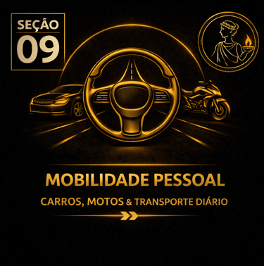 Capa da seção Mobilidade Pessoal: Carros, Motos & Transporte Diário da plataforma Atenéstia