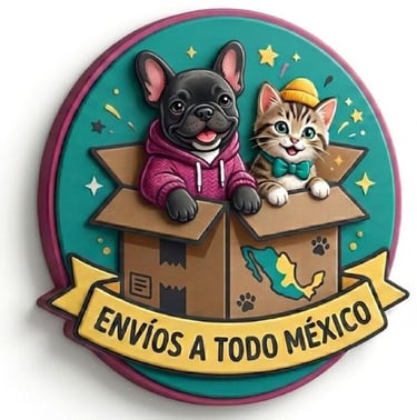 Mascofas indicando que se hacen envíos a todo México