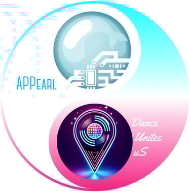 A Ying and Yang graphic that symoblizes how Appearl and Dance Unites harmonize