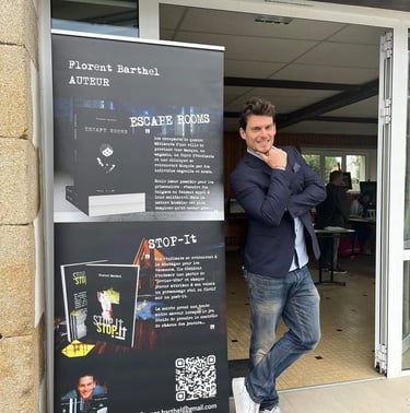 Florent Barthel, auteur de thrillers.