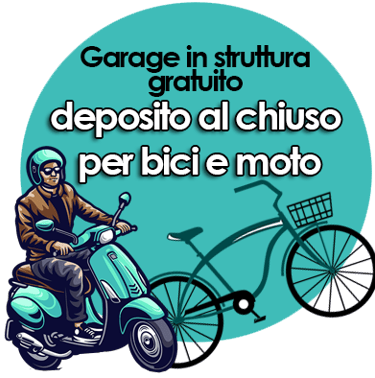 garage gratuito per moto e biciclette
