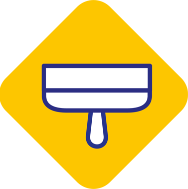 Travaux de plâtreries, plâtrier, enduit, bandes, place