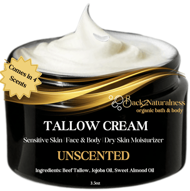 unscented tallow moisturizing cream for face and body
