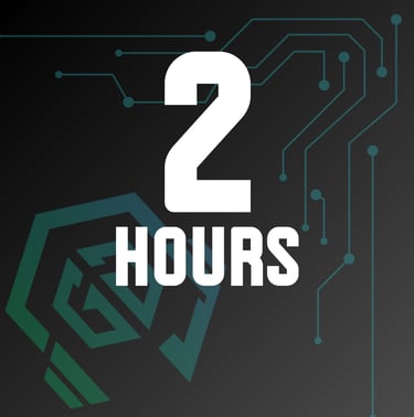 a number of electronic devices with the words 2 hours