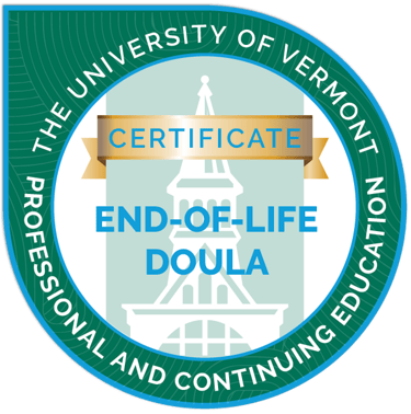 UVM end-of-life doula certificate Sólyom Fekete Eszter