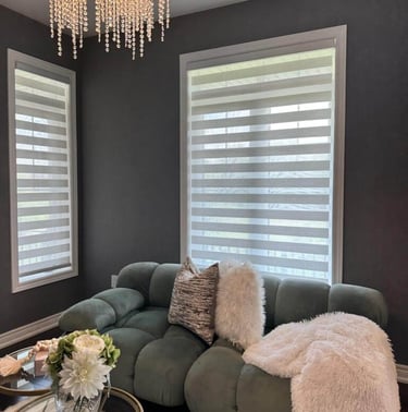 persianas sheer elegance para sala