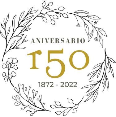 Elegante logotipo del 150 aniversario de la Casa Pere Llibre