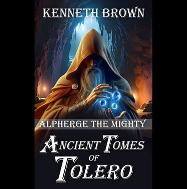 Alpherge the Mighty and the Ancient Tomes of Tolero - Book 1  by Fantasy Writer Kenneth Brown