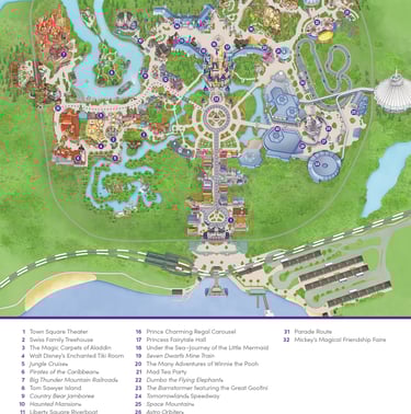 Mapa Magic Kingdom