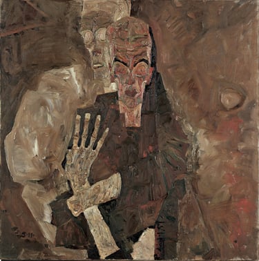 Self-Seer II by Egon Schiele, 1911