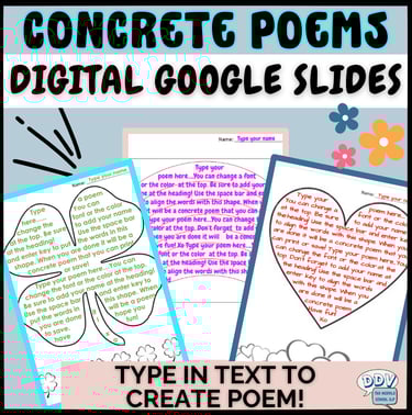 concrete poems speech therapy