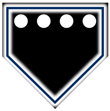 The home plate on the Baseball Badge logo represents character development.