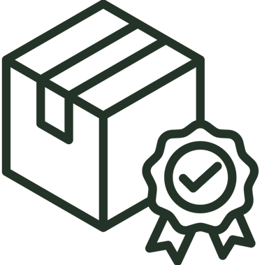 a box with a medal and a ribbon around it