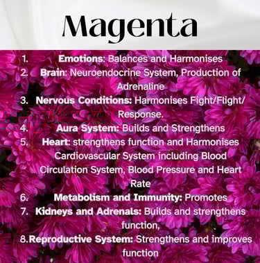 Colour Healing, Healing Light, Chromotherapy, Spechtochrome Magenta