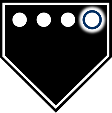 The fourth mark on the Baseball Badge logo represents baseball IQ and tactical development.