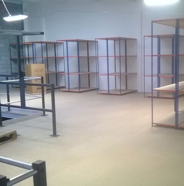 Shelving System on Mezzanine Floor