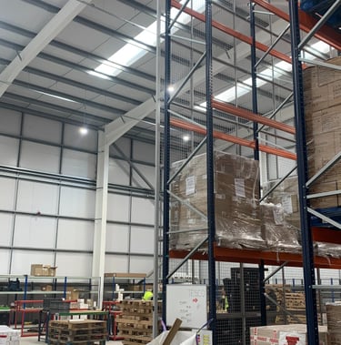 Pallet Racking and Shelving in Large Warehouse 