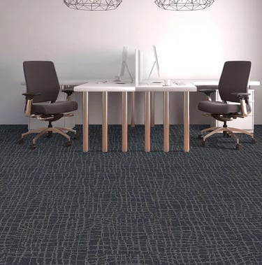 Garfield3 commercial carpet tile with modern grid pattern, designed for high-traffic office and retail spaces in London