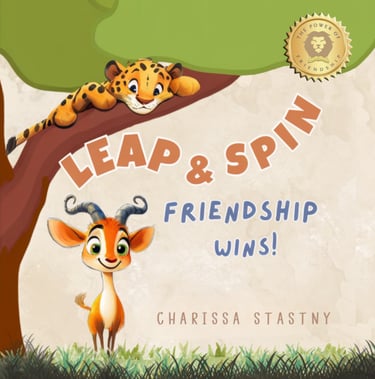 Book cover by Charissa Stastny - Leap & Spin
