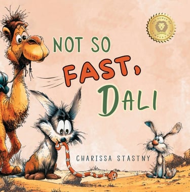 Book cover by Charissa Stastny - Not So Fast, Dali