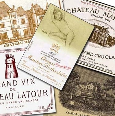  Premier Grand Cru Classé 1855 labels