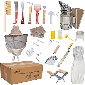 a variety of tools and tools for a beehive