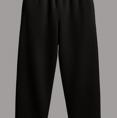a black pantsuit with a white shirt and black pants