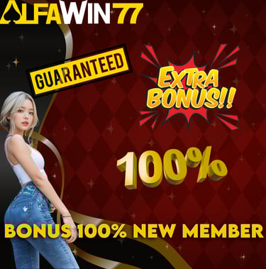 Bonus New Member 100% untuk seluruh pendatang baru alfawin77