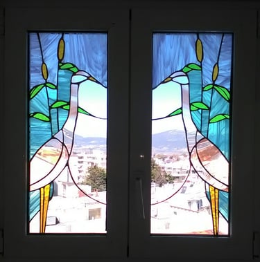 Stained glass window