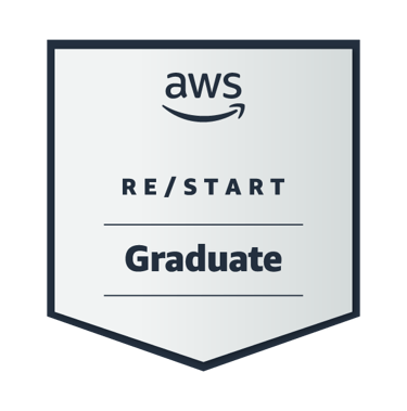 AWS re/Start Graduate certificate validating hands-on cloud, Linux, security, & employability skills