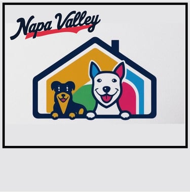 Pets happy in their home. Housesitting. Housesit. Pet care. Napa Valley. Sonoma.