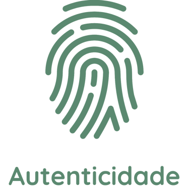 Ícone de autenticidade - uma digital