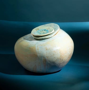 Estelle Del Urne Bougie vert d'eau