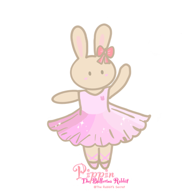 Pippin the Ballerina Rabbit doing ballet cute mindfulness kids with The Rabbit's Secret