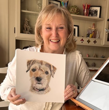 Photo of woman with animal portrati