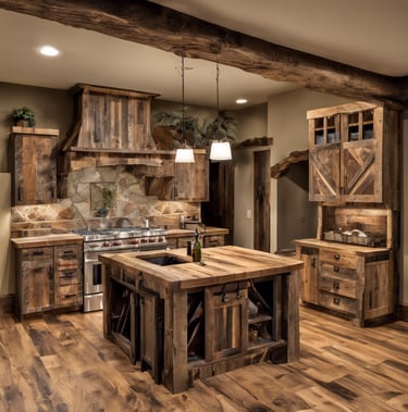 rustic kitchen cabinets