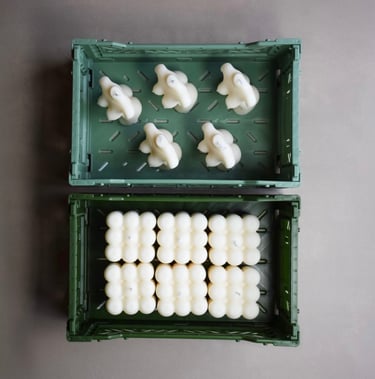 Liell Design: Handgemachte Skulptur- & Bubble-Kerzen als Deko-Geschenk im Concept Store..