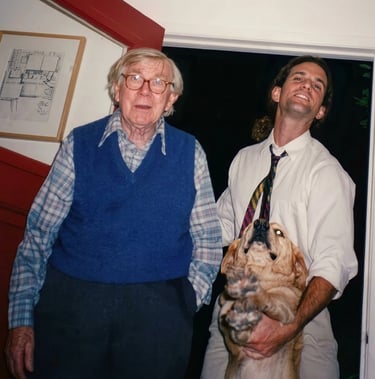 Tal Avitzur with George Rickey.