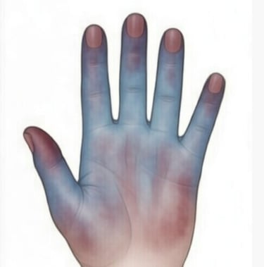 image of blue hand