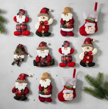 Kit de 10 enfeites de natal