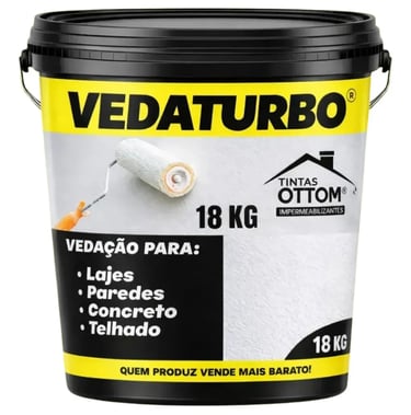 Tinta Borracha Liquida Vedaturbo Acabamento Fosco 