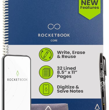 Rocketbook New Core – The Smart Notebook for the Digital-Age Investor!
