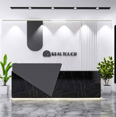 Stylish reception desk Dubai for welcoming office environments